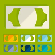 Flat design money N7