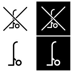 Hand Truck icon- Vector