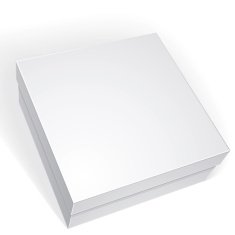 Package white box design isolated on background template N7