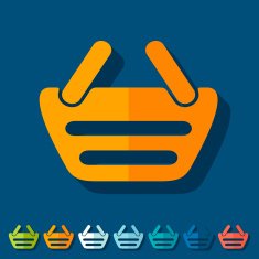 Flat design basket N4