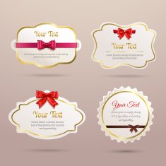 Gift labels set