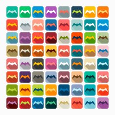 Flat design bird N3