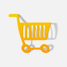 realistic design element grocery cart N42