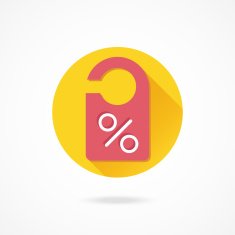 Vector Sale Door Tag Icon