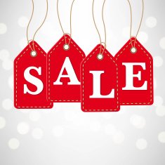 Old Red Paper Sale Tags
