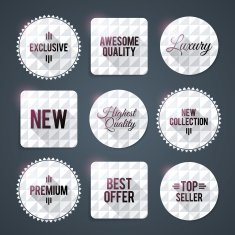 Luxury badges and labels