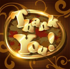 "Thank You" card or background Vector Illustration N2