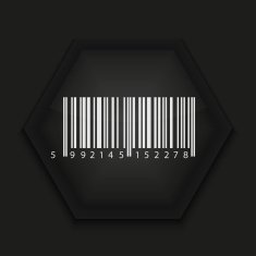 Vector creative icon on black background Eps10 N14