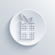 Vector light circle icon Eps10 N33