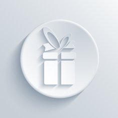 Vector light circle icon Eps10 N34