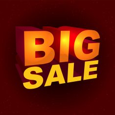 Sale label in 3d-style