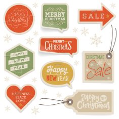 Stickers & Labels for Christmas and New Year N5