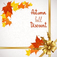 Autumn fall and discount