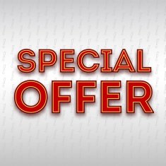 Poster with the text Special offer vector illustration N2