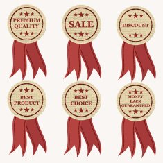 Set of vector ribbons