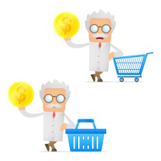 Set Of Funny Cartoon Scientist N5