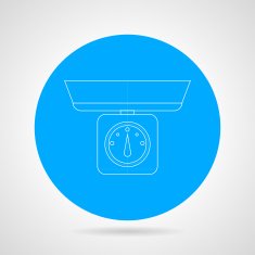 Kitchen scales vector icon