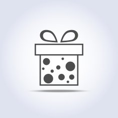 Vector icon of present box N4