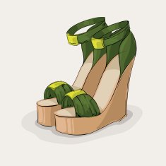 Luxury green sandals N2