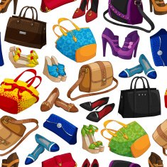 Seamless woman's fashion accessory wallpaper N2