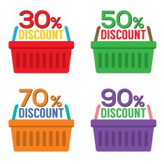 Set Of Shopping Basket Discount N4