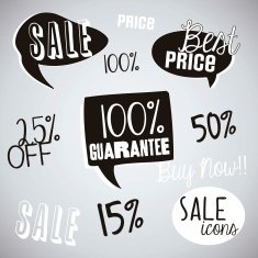 Sale Labels silhouette
