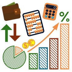 Money finance banking icons set