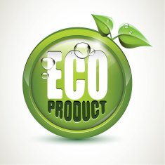 Eco product - glossy icon