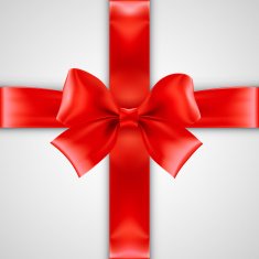 Red Bow Isolated On White Background N2