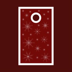 Sale tag with snowflakes Merry Christmas design template