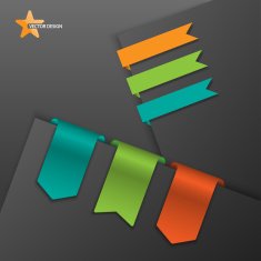 Ribbons set vector N4