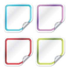 Blank color stickers 2