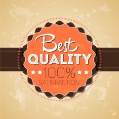 Old round retro vintage grunge label with text best quality N2