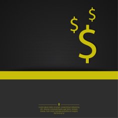 Abstract background with a dollar sign N2