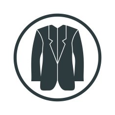 Jacket vector icon isolated N2