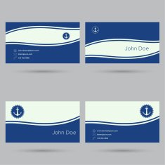 Trendy business card template N15