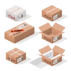 cardboard boxes N3