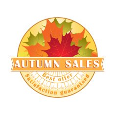 Autumn Sales Stamp Label N2