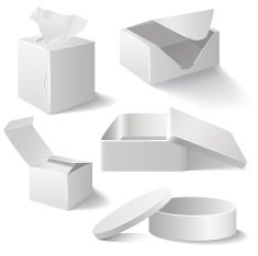 White boxes set