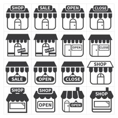 shop and store icon