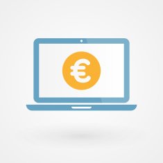 Laptop and Euro