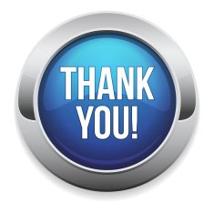 Big blue thank you button