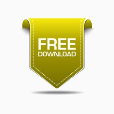 Free Download Yellow Label Icon Vector Design