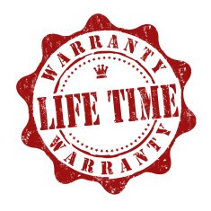 Lifetime warranty stamp N2