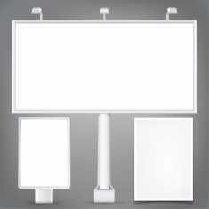 Set of Advertising elements Templates