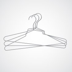 Set of metal hanger