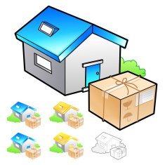 Goods addressee transfer Illustration Product and Distribution N2
