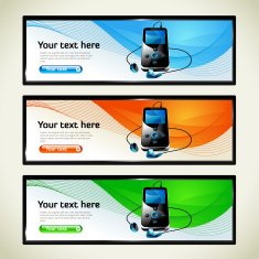 Collection of advertising banners