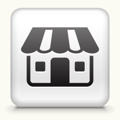 Square Button with Retail Store