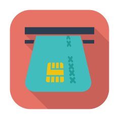 Credit card single flat icon N15